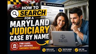 How to search for a Maryland judiciary case by name