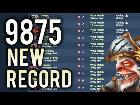 9875 MMR NEW HIGHEST RECORD Abed +400 MMR in 3 days 18 win streak Dota 2