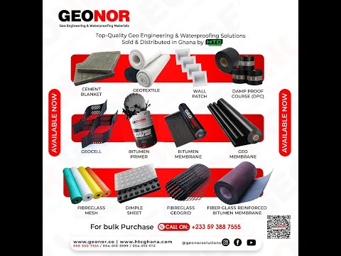 Introduction to Geonor Geoengineering and Waterproofing Solutions | Sold & Distrubuted by HTC Depot.