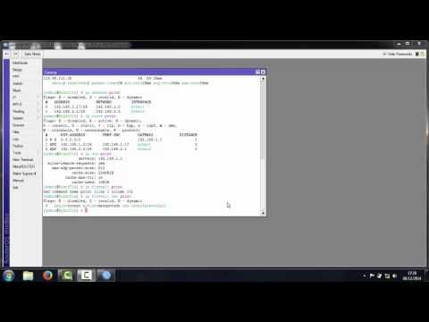 Setting MikroTik 1 - Connectiong to the Internet
