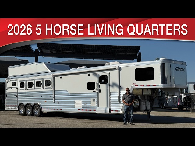 Preview image of 2026 Cimarron Norstar 5 Horse Living Quarters youtube video
