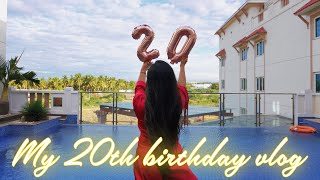 My 20th birthday vlog 💄 | grwm, swimming, 28k ka gift 😱 | GIVEAWAY SPECIAL