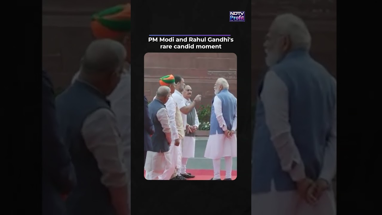 Watch: PM Modi & Rahul Gandhi Engage In A Conversation