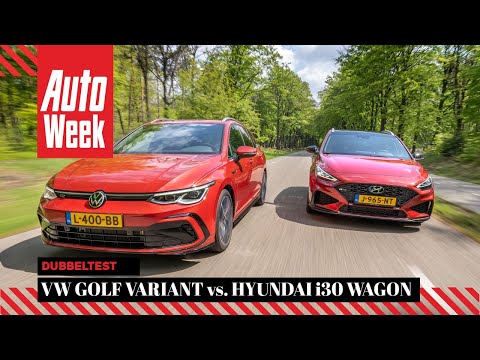 Hyundai i30 Wagon vs. Volkswagen Golf Variant - AutoWeek Double Test - English subtitles