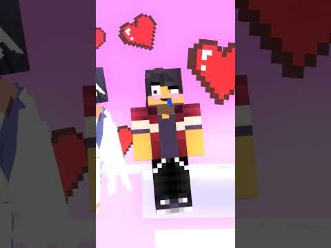 AARON CHOOSES ANGEL APHMAU KIMI NO TORIKO #minecraft #kolongocraft #trendingshorts