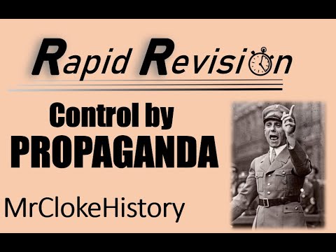 GCSE History Rapid Revision- Control: Propaganda