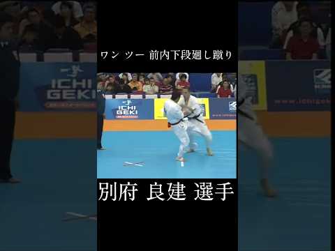 崩しコンビネーション 別府 良建 選手 #karate #shorts