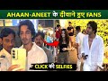 Ahaan Pandey Aneet Padda Meet Fans Spotted Together Late Night Saiyaara Couple