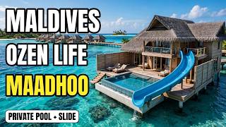 Maadhoo Island Maldives- Your Villa Has a SLIDE into The Ocean? | Ozen Life Maad