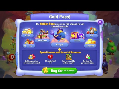 @Fishdom Got Gold Pass in Dreamland 🐳  Event