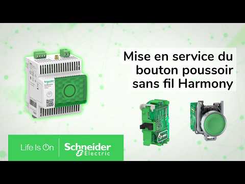 Mise en service du bouton sans fil Harmony avec le Panel Server EcoStruxure