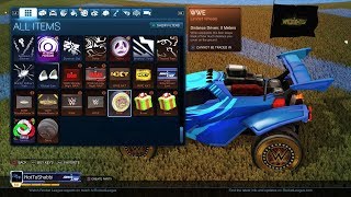 Rocket League: How To Unlock All Of The WWE Items In Rocket League!!!!