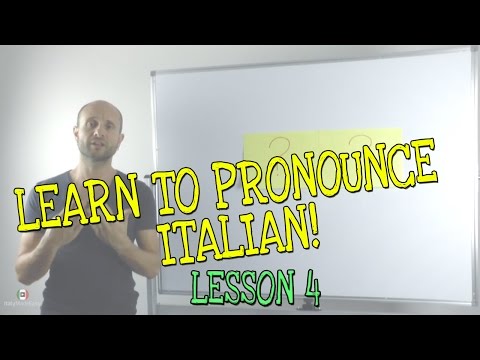 How to Pronounce Italian Syllables - Italian Pronunciation for Beginners