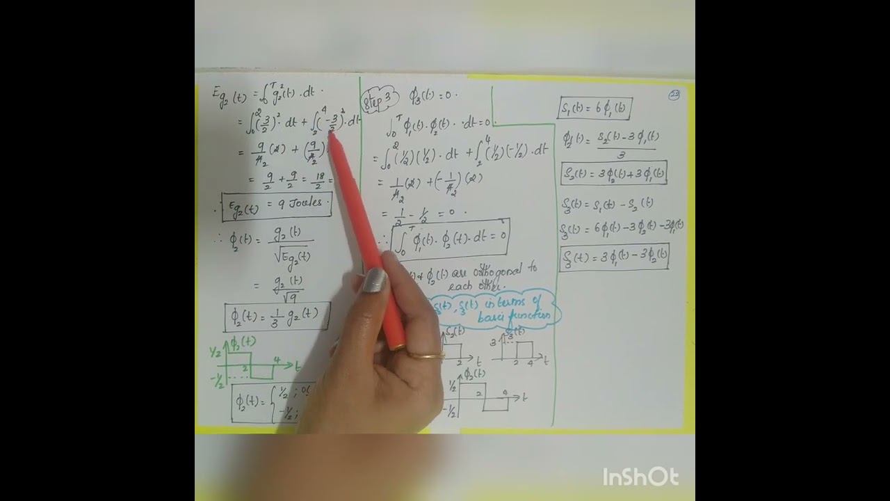 Gram Schmidt Orthogonalisation problem@fewminuteslearning9815