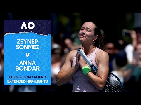 Zeynep Sonmez v Anna Bondar Extended Highlights | Australian Open 2026 Second Round
