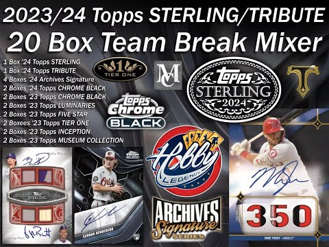 2023/24 Topps STERLING/TRIBUTE 20 Box Team Break Mixer #2 eBay 04/22/24