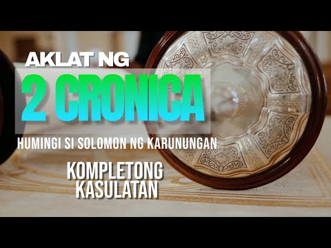 AKLAT NG 2 CRONICA - KOMPLETONG KASULATAN