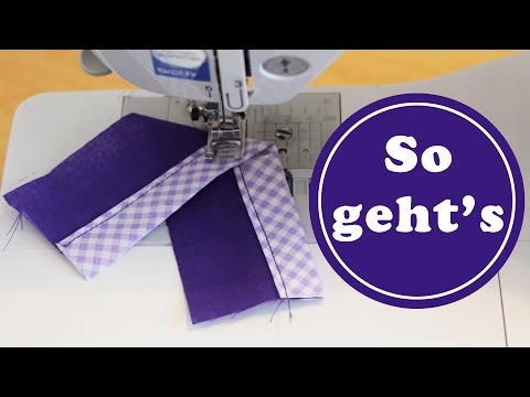 Schrägband RICHTIG annähen 💎 endlich von beiden Seiten schön