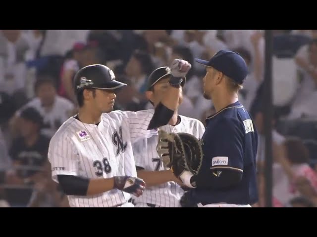 【6回裏】マリーンズ・伊志嶺の先制タイムリーヒットで均衡を破る!! 2017/7/18 M-Bs