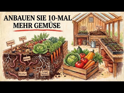 Wie man lebendigen Boden aufbaut, der riesiges Gemüse ohne Dünger wachsen lässt