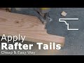 Easy way to design and cut rafter tails for patio cover joints