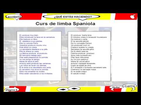 Curs video de limba Spaniola - Lectia 12