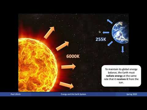 Climate Dynamics Lecture 02 Energy and the Earth System