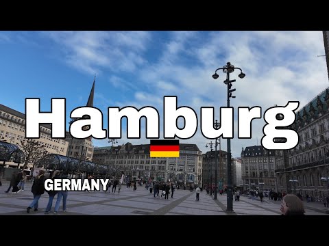 Hamburg Walking Tour Part 3 – Discovering More of the City & River Area | Germany 4K 60FPS