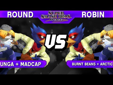 Smash Melee - Unga + Madcap (Falco / Sheik) vs Burnt Beans + Arctic (Falco / Sheik) - S@LT 142 RR