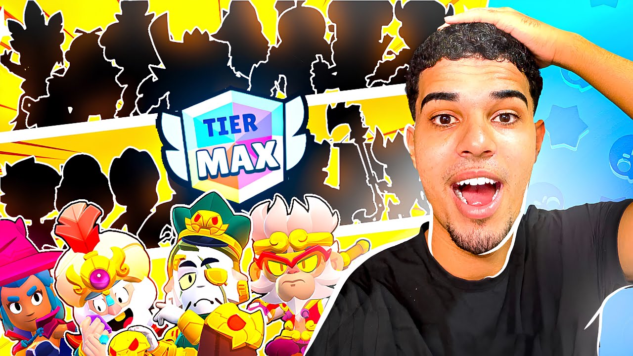 COLOQUEI TODOS OS BRAWLERS NO TIER MAX! 89 BRAWLERS