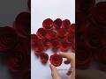 How To Make A Beautiful Paper Rose Flower Easydiy Papercrafts Paperflower Crafting Paperrose