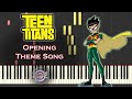 Teen Titans Theme Song Synthesia Piano Cover Tutorial