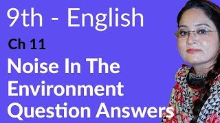 9th class English English Unit no 11 Question Answ