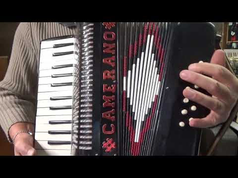 CAMERANO 12 bass piano accordion shine black mod 102/235 made in Italy