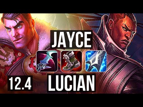 JAYCE vs LUCIAN (TOP) | 8 solo kills, Godlike, 300+ games | EUW Master | 12.4