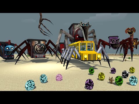 CatNap Army vs Mobs Bus Animation