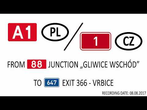 Autostrada A1, Dálnice D1 - Gliwice Wschód - Bohumin Vrbice