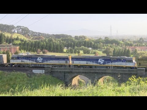 Aurizon PM1 with CFCLA CF Class Locomotives - PoathTV Australian Trains & Railways