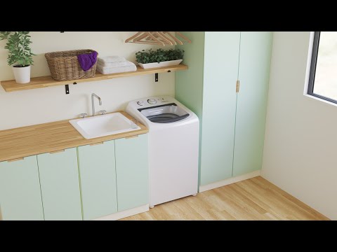 Video thumbnail of Máquina de Lavar Consul 12kg Branca com Dosagem Econômica e Ciclo Edredom CWH12BB 220V