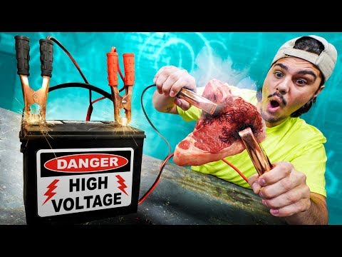 We Cooked A Steak With Jumper Cables!