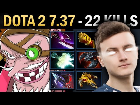 Sniper Gameplay Miracle with 22 Kills and Mjolnir - Dota 2 7.37