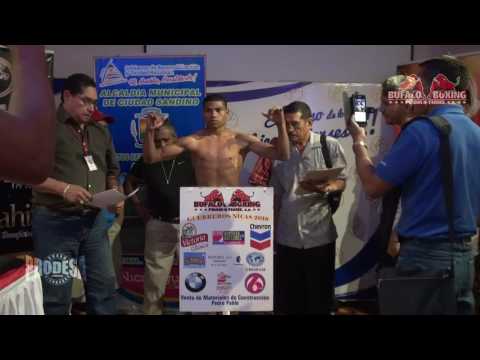 PESAJE OFICIAL - Yader Cardoza vs Martin Diaz - Bufalo Boxing Promotions