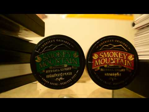 Smokey Mountain herbal snuff review - wintergreen and straight