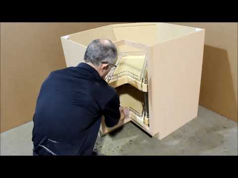 Omega National Easy Access Corner Pantry Lazy Susan "How to Install" by KitchenSource.com