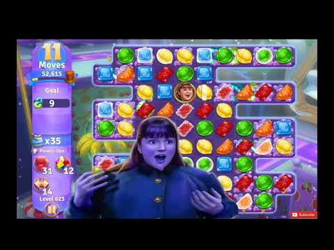 Wonka's World of Candy Level 623 NO BOOSTERS - A S GAMING ✔