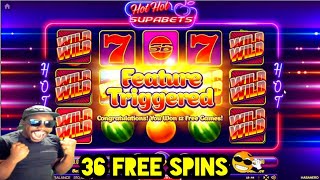 "Hot Hot Fruit Slot: 36 Free Spins Biggest Win at Superbets 💥🎰"