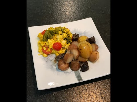Simple Tofu Scramble Meal (Made with GoSun Fusion)