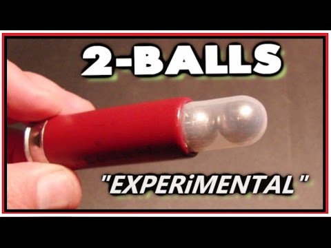 2-Ball Bearing "NEWTON'S CRADLE"  Shotgun Round - SCIENCE!