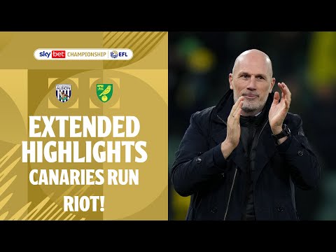 CANARIES RUN RIOT! 🤯 | West Bromwich Albion v Norwich City Extended Highlights
