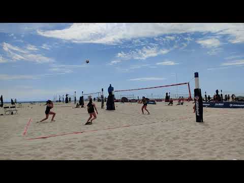 June 22, 2021 - FIVB U19 Trials Pool Play vs. Megan and Delaney